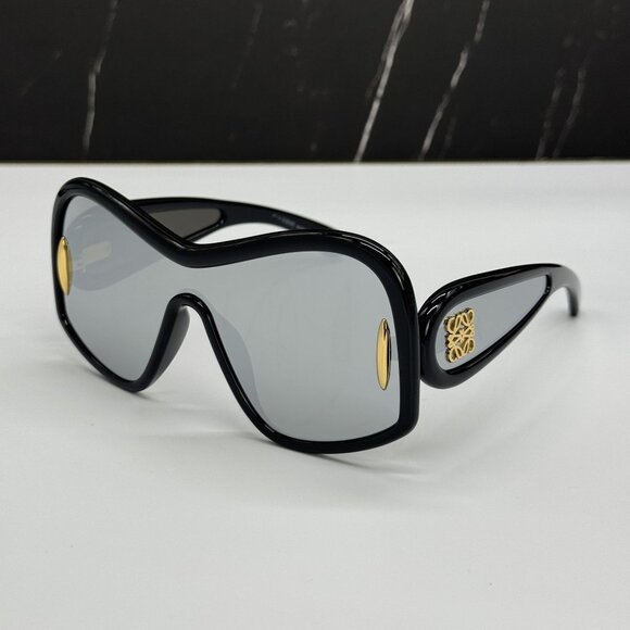 NEW LOEWE LW40131I 01C, SILVER BLACK UNISEX SUNGLASSES LOEWE main image 12